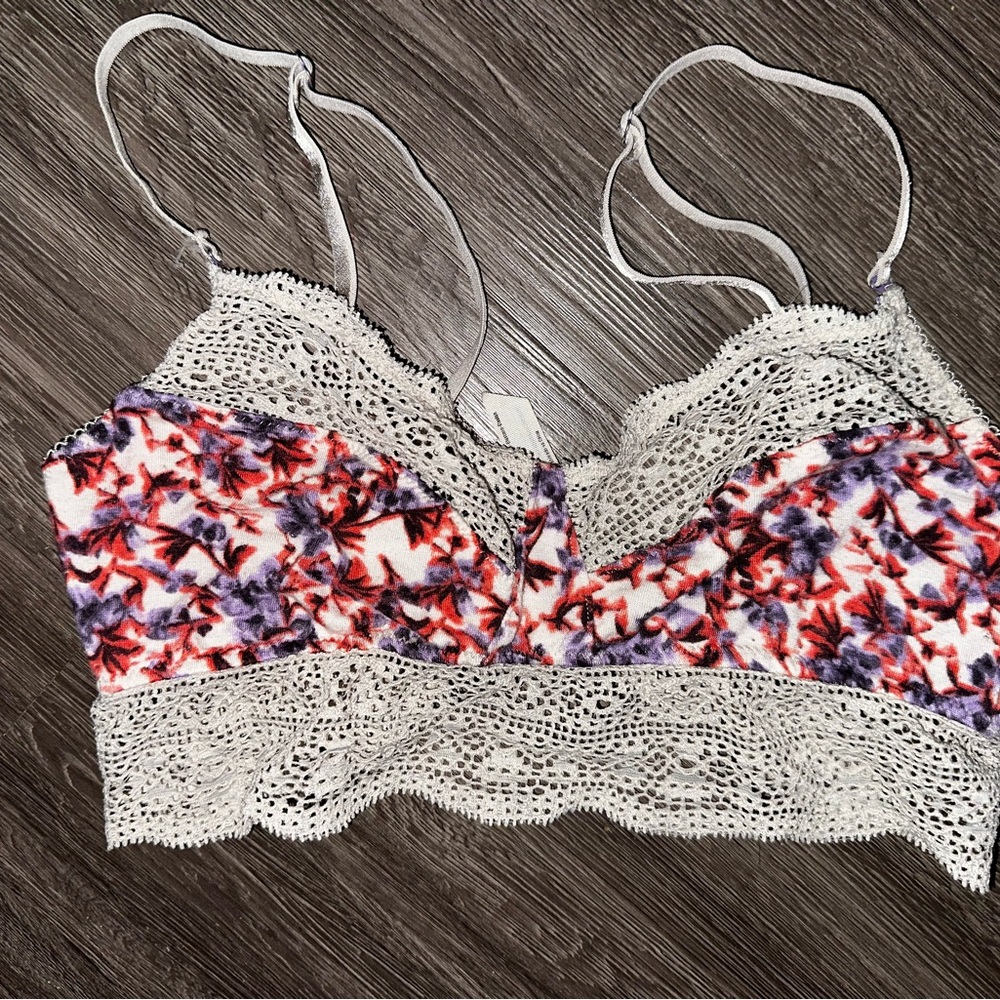 Free People Floral Lace Bralette